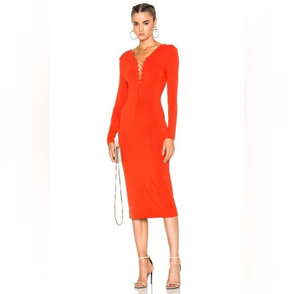 Alexander Wang Micro Model Spandex Midi DressSize S - Picture 1 of 8